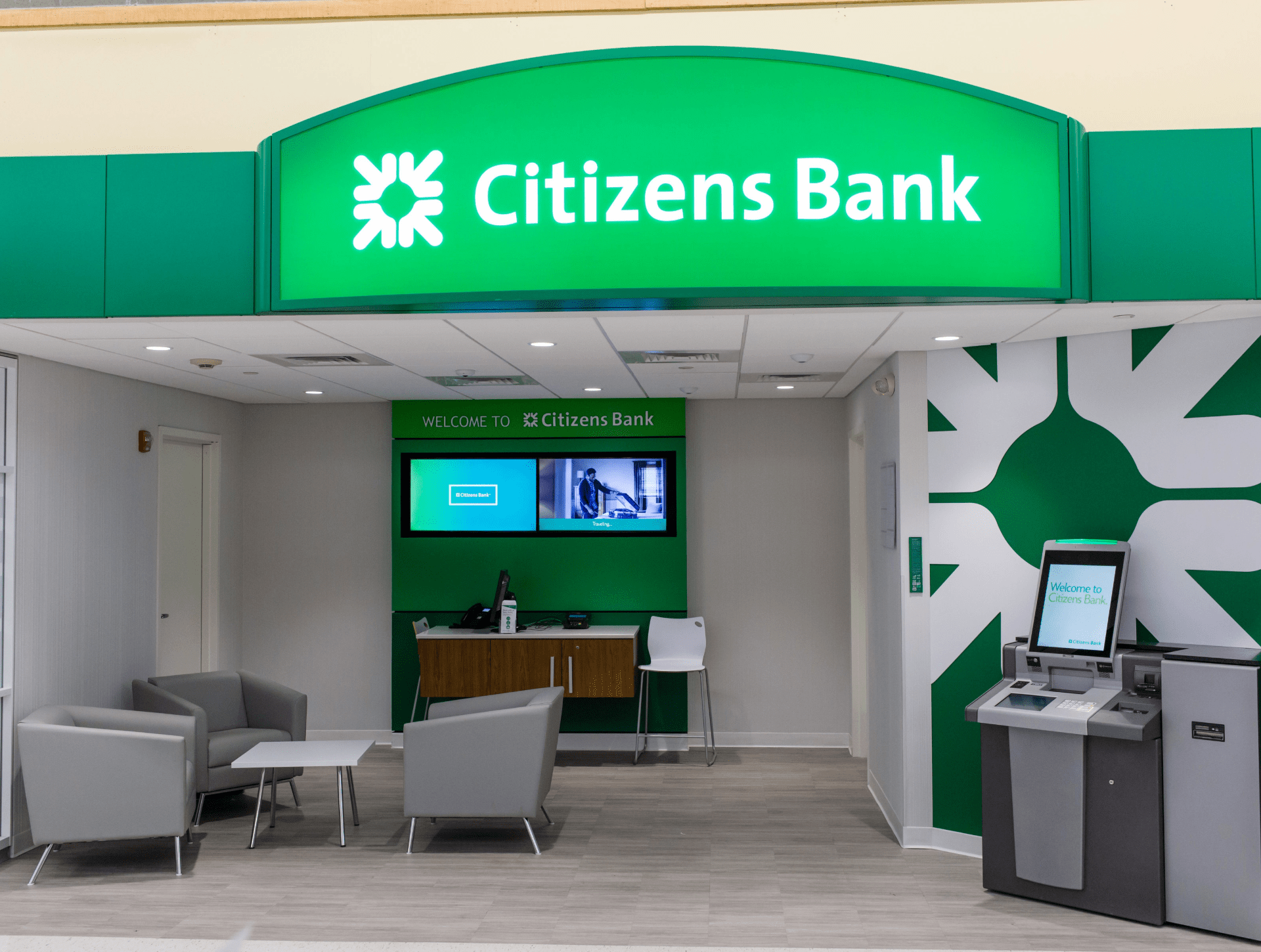 Bank Digital Signage for Interior