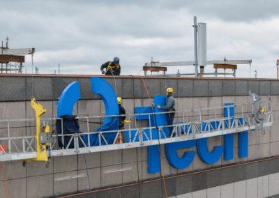 High-Rise Sign Installation