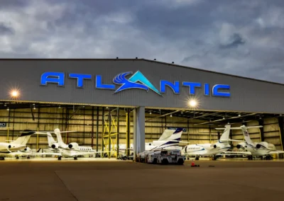 Airport Signage and Hanger