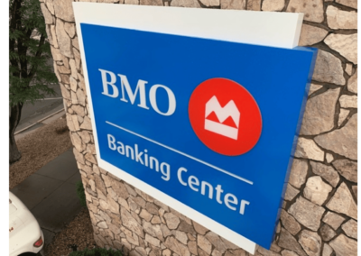 Banking Directional Sign for BMO