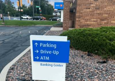 Banking Wayfinding Sign for BMO