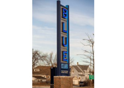 Custom Monument Exterior Sign for City